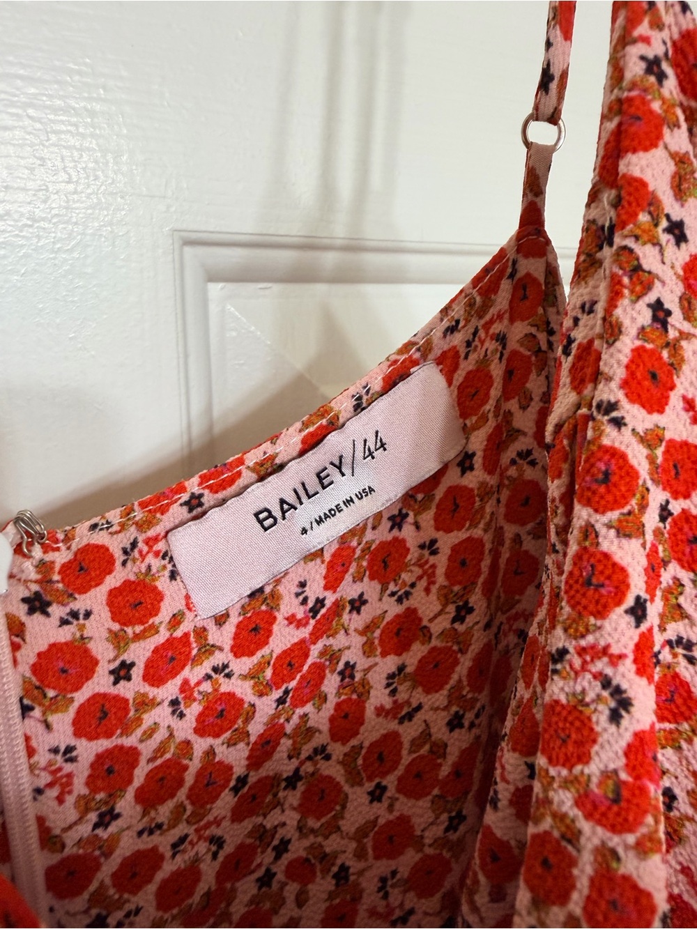 Bailey 44 Red Floral Ruffle Mini Dress - Picture 3 of 4